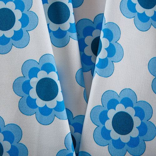 Сатин-коттон стрейч 063-16299 белый принтованный