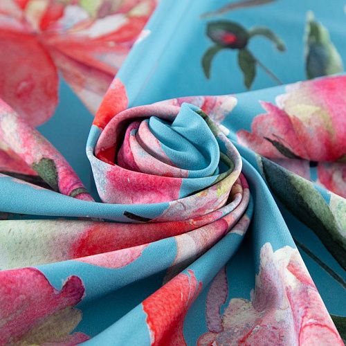 Бифлекс на скубе двусторонний 005-20342 серо-бирюзовый принтованный