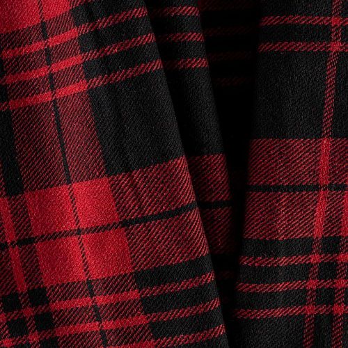 Ткань костюмная К25-940 красный принтованный