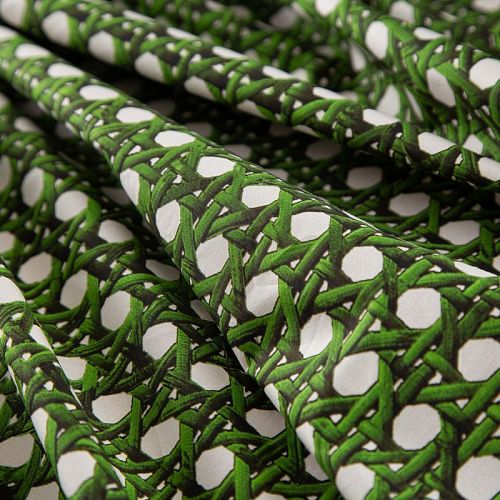 Поплин Giambattista Valli 063-20193 зеленый принтованный