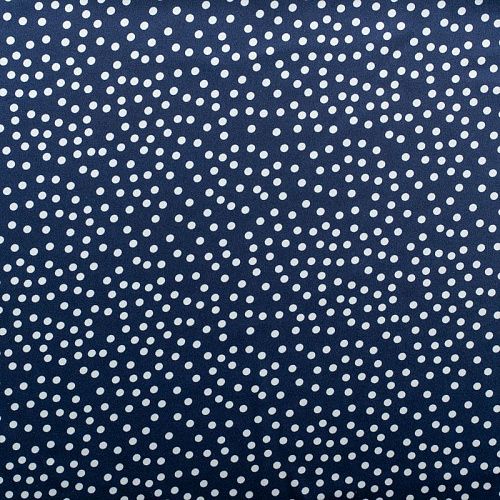 Шелк синтетический 065-01310 темно-синий принтованный