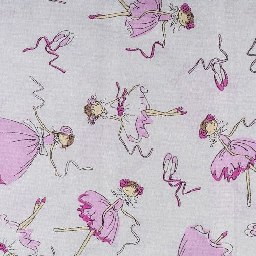 Бязь 007-00662 белый принтованный