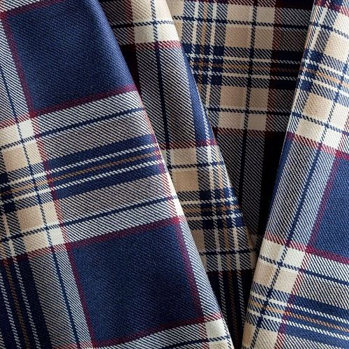 Ткань костюмная К29-045 синий принтованный