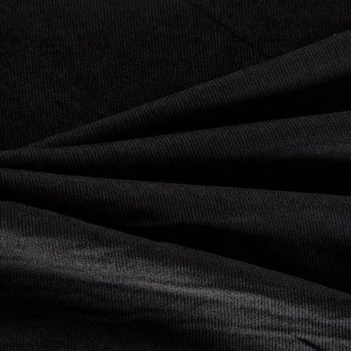 Вельвет стрейч 008-06968 черный однотонный