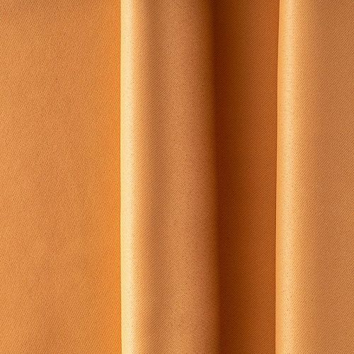 Ткань портьерная блэкаут h-290 см 10-02-00304 желтая охра однотонный