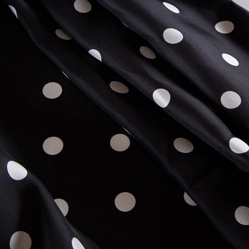 Шелк натуральный 064-12506 черный принтованный