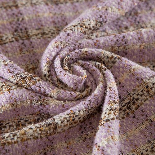 Твид Chanel 052-19203 розовый/коричневый