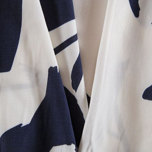 Вискоза 009-16095 молочный принтованный