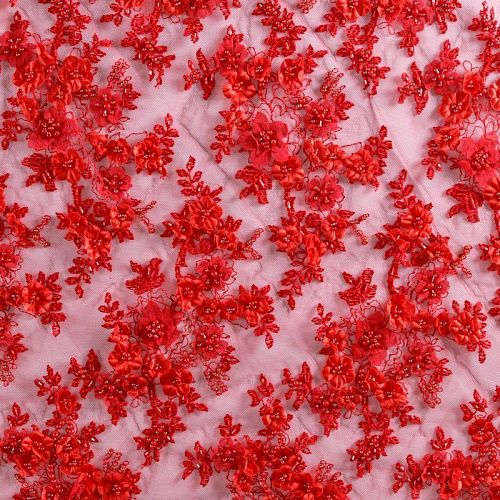 Гипюр 012-10381 красный