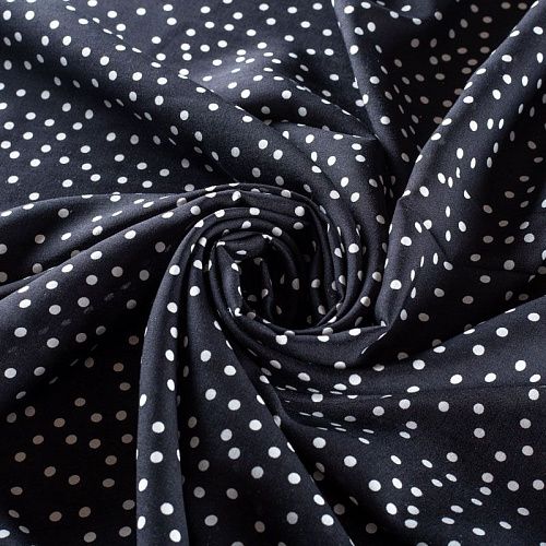 Штапель 069-01470 черный принтованный