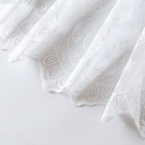 Тюль жаккардовый h-285 см 02-01-05077 белый однотонный