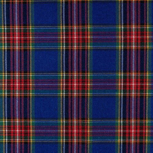 Ткань костюмная К29-544 васильковый принтованный