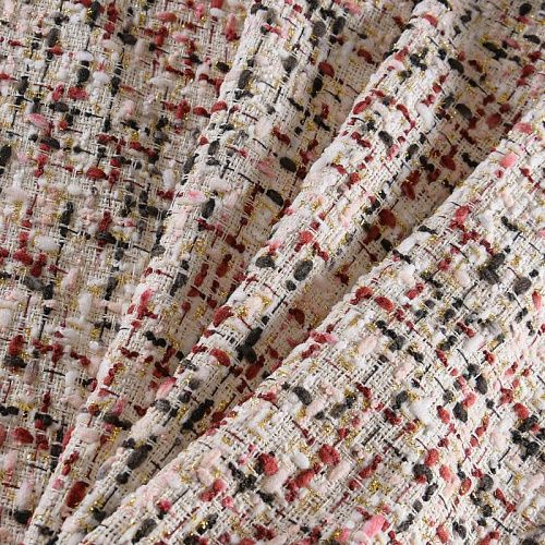 Твид шанель 052-12061 молочный мультиколор