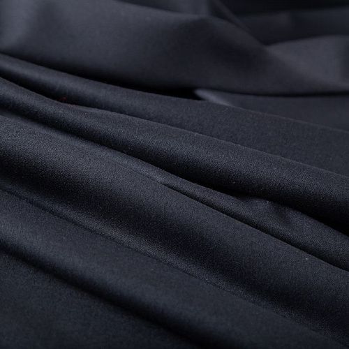 Шерсть костюмная стрейч 025-19978 черный однотонный