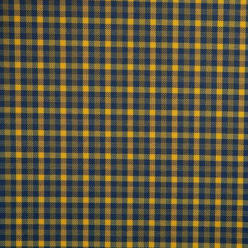 Коттон стрейч 063-12300 желто-синий