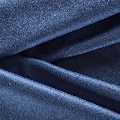 Замша искусственная К21-427 Col.6 сине-голубой однотонный