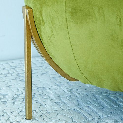 Пуф круглый D 50/65 см H 51 см грушевый 521349 