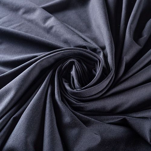 Трикотаж 056-01406 черный однотонный