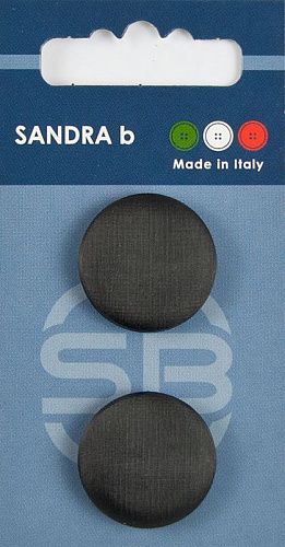 Пуговицы SANDRA 23 мм пластик 2 шт CARD160 черный