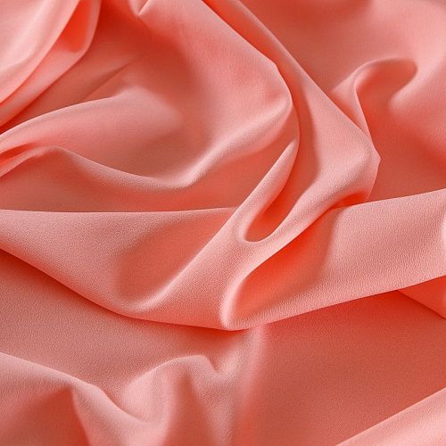 Креп стрейч на дублерине 026-17103 разбеленный коралловый