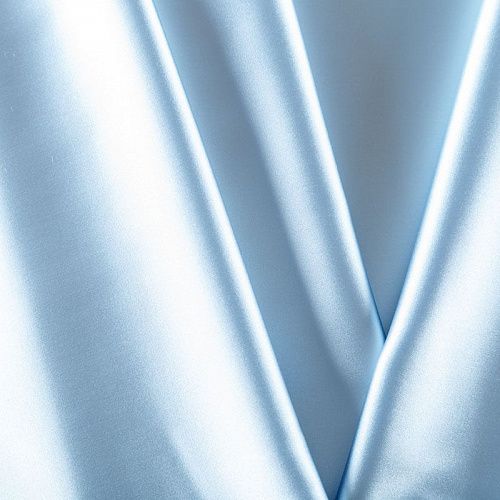 Сатин стрейч 001-07048 светло-голубой однотонный
