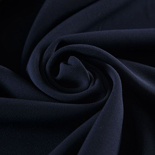 Креп стрейч 026-17262 черный однотонный