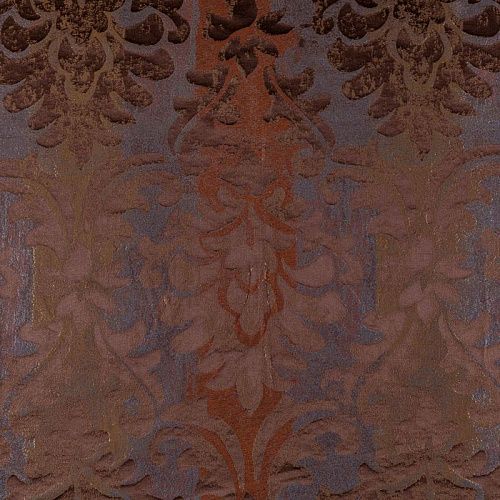 Ткань портьерная жаккард Т343-02-07 шоколадно-терракотовый