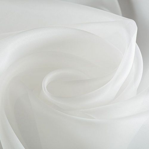 Органза 039-06287 молочный однотонный