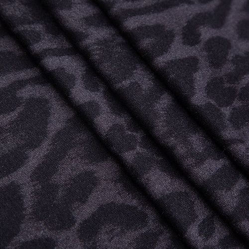 Трикотаж (купон) 056-20236 серый принтованный