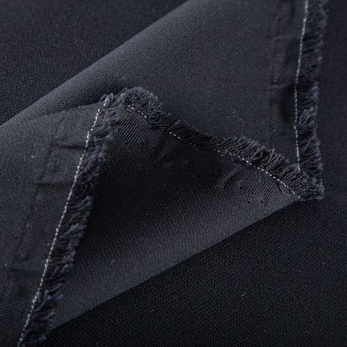 Креп двойной стрейч 026-19810 черный