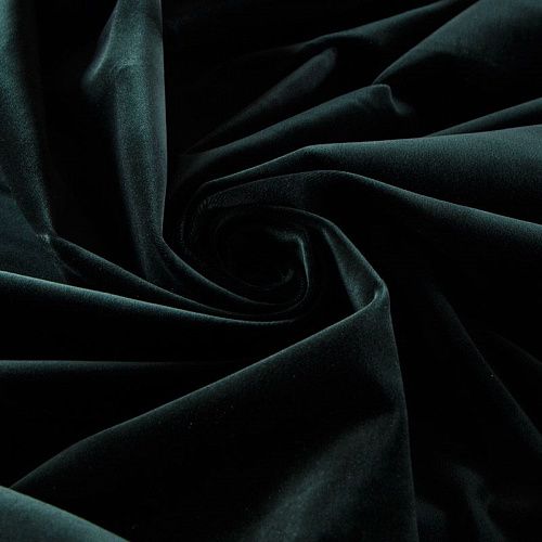 Бархат 002-12693 темно-зеленый однотонный