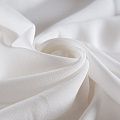 Крепдешин шелковый 028-15065 теплый белый однотонный