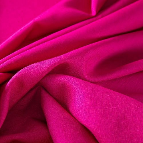 Лен смесовый 035-19889 фуксия однотонный