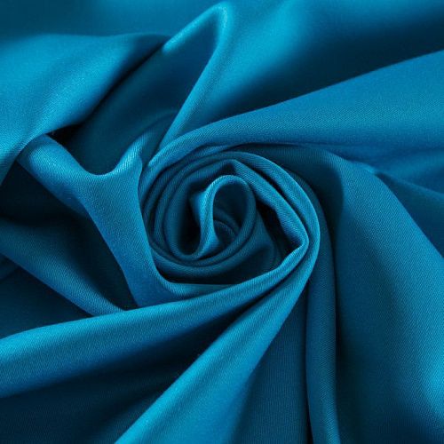 Шерсть костюмная стрейч 025-12297 лазурно-голубой однотонный