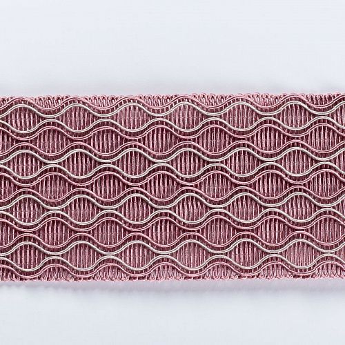 Бордюр жаккардовый 6 см 0000-357-104-009 розовый 