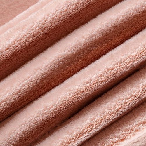 Мех искусственный 037-04416 пудрово-розовый однотонный