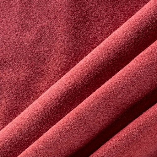 Ткань пальтовая К21-416 бледно-карминный однотонный