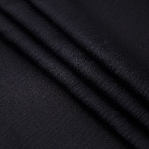 Ткань плательно-рубашечная 049-17570 черный однотонный