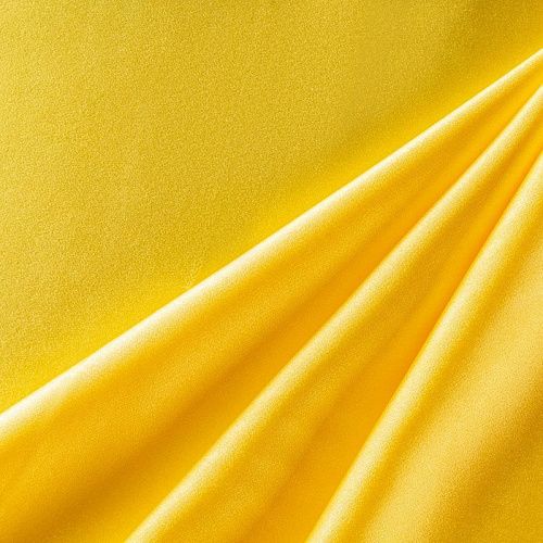 Шелк синтетический К1-0059 канареечный желтый однотонный