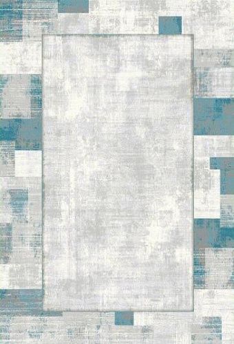 Ковер прямоугольный 200х290 см Woolknot Craft M426B темно-серый/синий