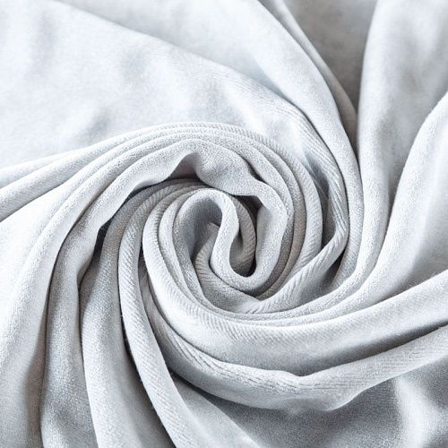 Бархат 002-05400 светло-серый однотонный