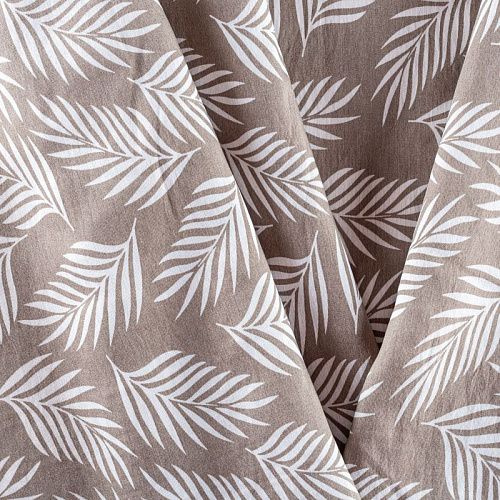 Тенсел 053-01268 бежево-серый принтованный