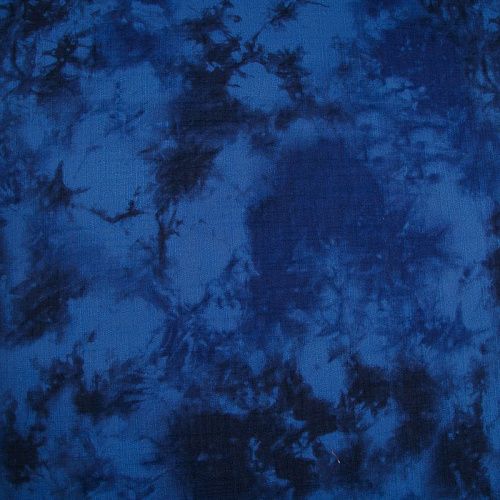 Лен искусственный 035-17444 васильковый принтованный