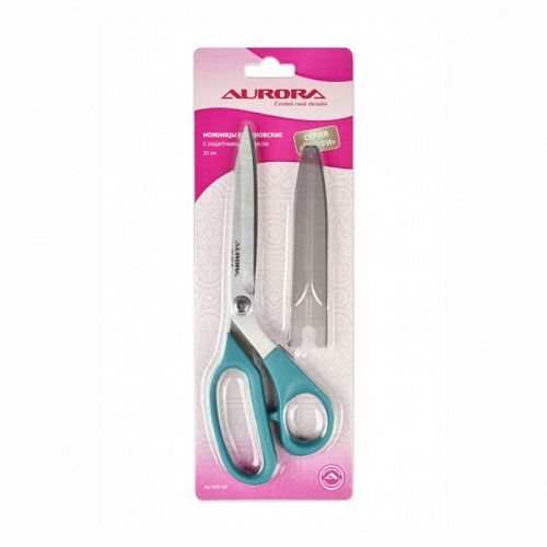 Ножницы портновские Aurora профессиональные  230 мм с защитным колпачком AU909-90