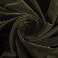 Бархат К32-038 темный хаки однотонный