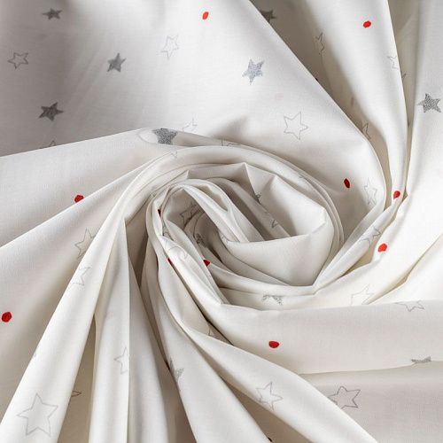 Перкаль ш.275 см К28-243 белый принтованный