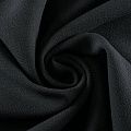 Креп двойной 026-12042 черный однотонный