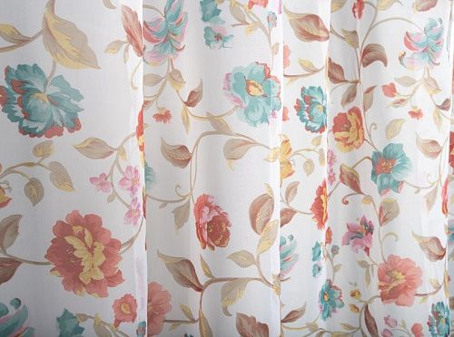 Тюль капрон H-280 см 03-01-15430 белый принтованный