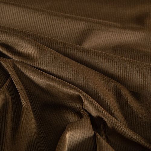 Вельвет стрейч 008-20767 оливково-коричневый однотонный