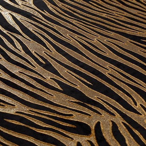 Бархат 002-19165 черный/золото